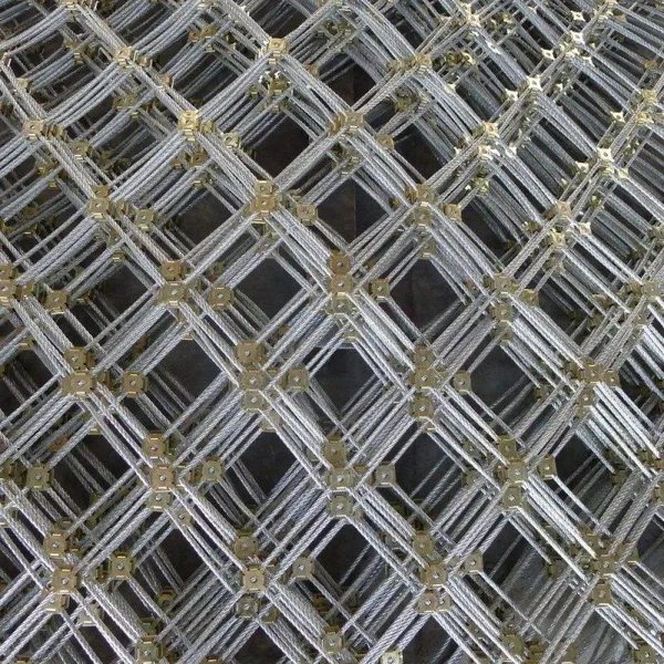 Stainless Steel Woven Wire Rope Net High Tensile Strength Active Rockfall Barrier System Slope Protection Factory Production photo-2