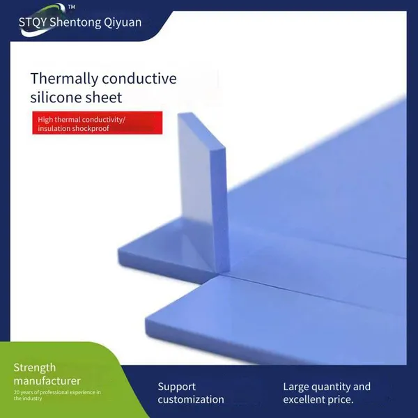 0.3mm Thick High Thermal Conductivity Silicone Sheet, High Temperature Resistant, Soft Silicone Sheet for Computer Graphics Card and Led Heat Dissipation, Insulating Thermal Conductive Gasket photo-2