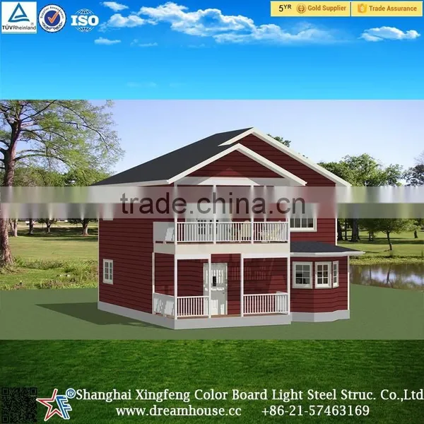 China Prefab Villa Prefabricated House Manufacturer/china Cheap Two Floors Prefabricated Villa House photo-2