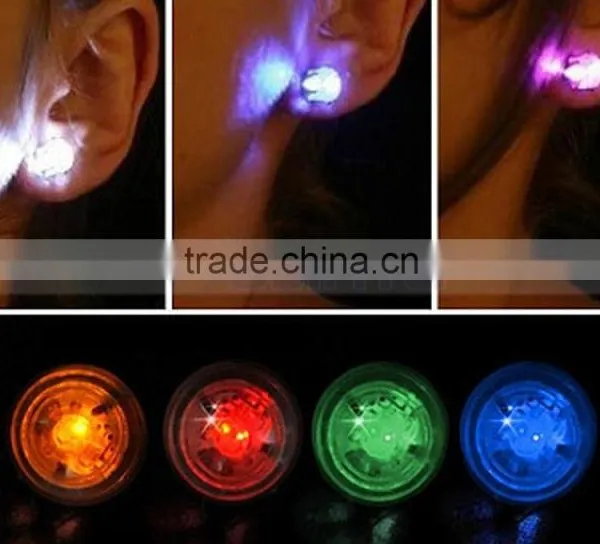 Bling LED Ear Studs Ring Shinning Light photo-6