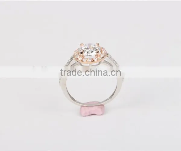 New Arriving Fashion Women Rings Solid14K Gold Jewelry AAAAA CZ photo-4