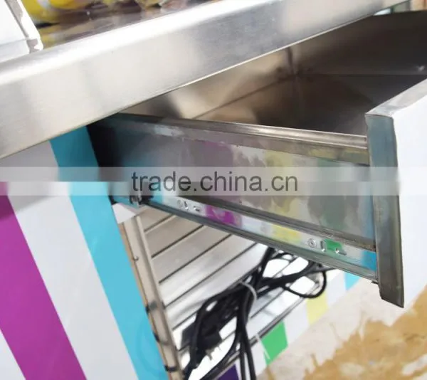 European Quality, Chinese Price Steaming Cart Hand Push Ice Cream Cart Portable Carts photo-2