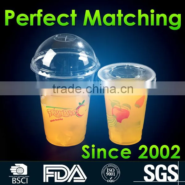 Hot Sale PET Disposable Plastic Cup,Juice Cup,Drinking Cup With Lid Quality Choice Supplier's Choice photo-2
