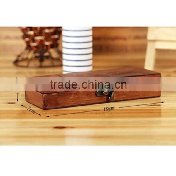 2014 Good Quality Cheap Small Wooden Pencil Box Designs, Fancy Pencil Box For School Student, Luxury Wooden Multipurpose Storage photo-2