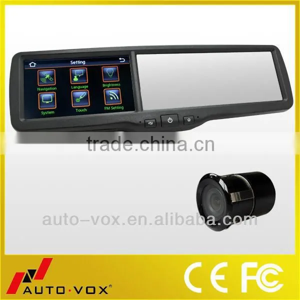 Bluetooth Tft-lcd Mirror Gps Monitor With Camera for Reversing Cars