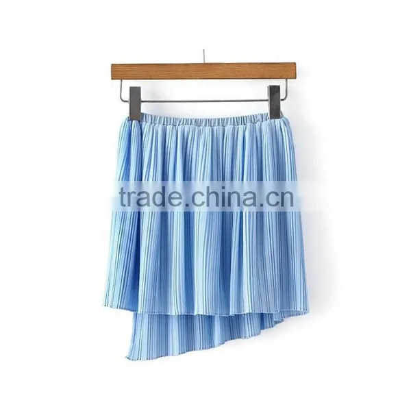 Ladies Chiffon Ruffle Short Style Elegant Irregular Skirt