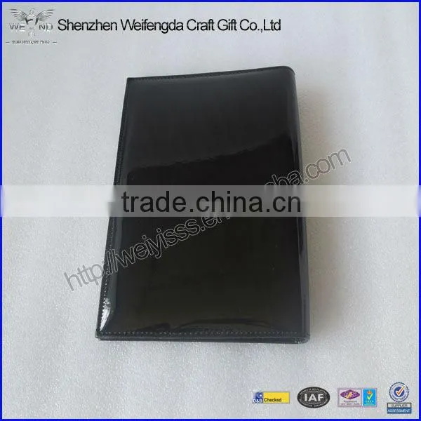 Top-grade Simple Shiny PU A5 Leather Ring Binder photo-2