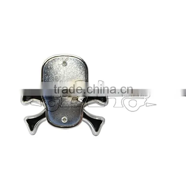 BJ-SL-056S New Arrival Chrome Short Stem ABS Plastic Skull LED Motorcycle Turn Signal Blinker Light photo-4