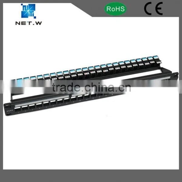 Fixed Unloaded 19" 24 Ports Blank Patch Panels photo-2