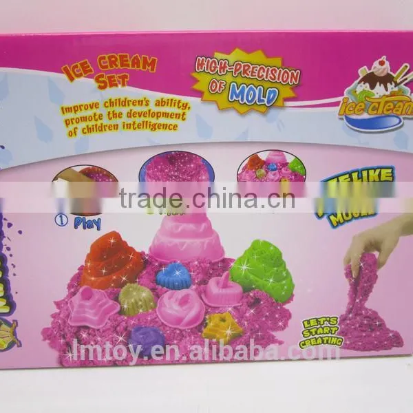 300g Gree and Red Space Martian Sand, With 5 CAKE Mold to Play Sand for Kids photo-2