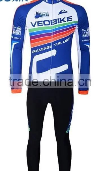Long Sleeve Cycling Jacket/thermal Fleece Custom Cycling Clothing Winter, Sublimation Wholesale Sportswear Cycling Wear photo-3