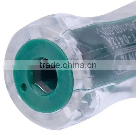 YT-0412A AC100-500V Crystall Handle Electrometric Screwdriver Voltage Tester photo-4