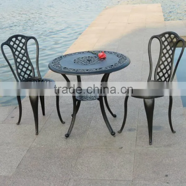 White Black Bronze Decorative Outdoor Aluminum Metal Garden Chair photo-6