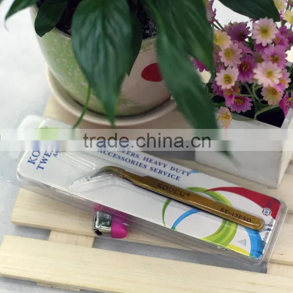 Koocu Golden Colour Curved Tweezer photo-3