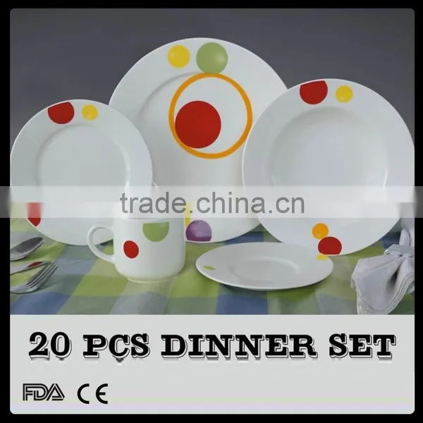 Hotsale 20pcs New Bone China Tableware Dinner Set With Good Quality photo-2