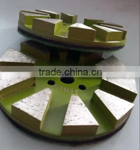 10 Segments Metal Stone Polishing Pad for Concrete photo-2
