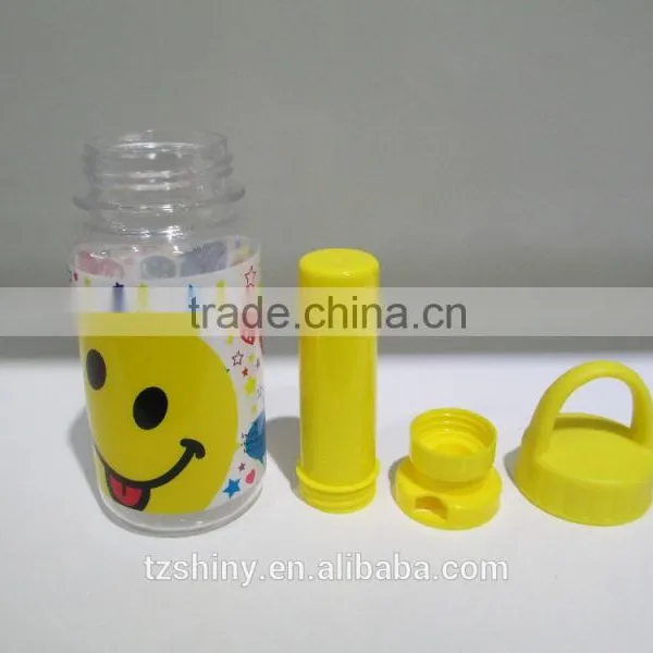 BPA Free Plastic Children Water Bottle With Dome Lid Plastic Milk Bottle Cartoon Drinking Bottle photo-3