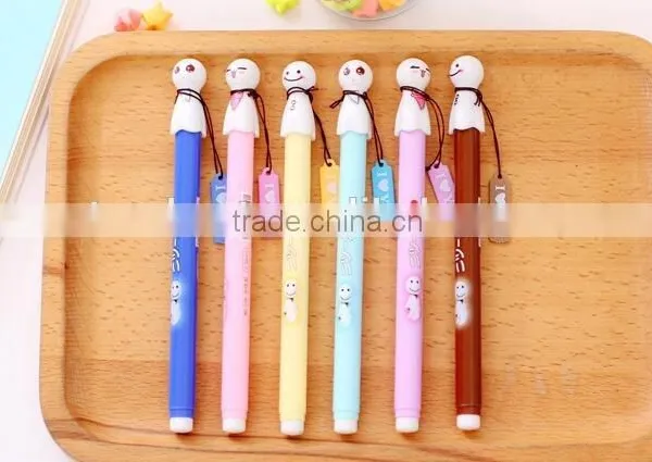 0.38mm Cute Expressions Snowman Gel Pen Ink Marker Pen School Office Supply Escolar Papelaria photo-6