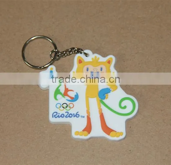 Colorful 3D Plastic Soft Pvc Carton Key Chain photo-5