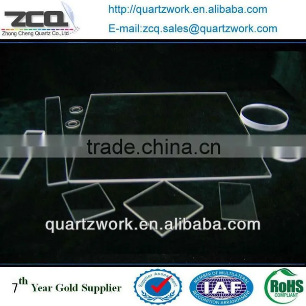 High Purity Optical Quartz Glass Plane Window Fused Silica Plate photo-2