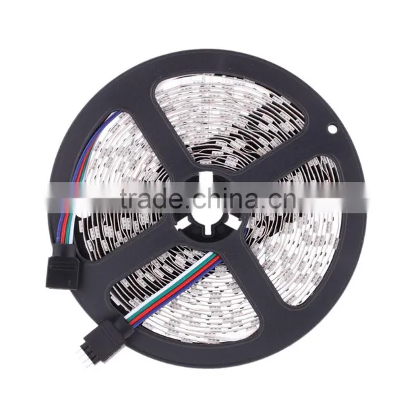 AC100-240V 2*5M 5050 SMD RGB 600LEDs LED Strip Light Lamp 44Key + IR Remote Controller DC12V + Power Adapter photo-4