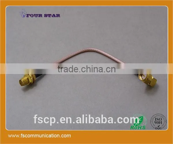 RG316 Cable Assembly With SMA Male Right Angle Crimp to SMA Female Bulkhead Crimp Connectors photo-5