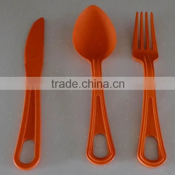 100% Natural Eco-friendly Cutlery Set(fork,knife, Spoon) photo-2