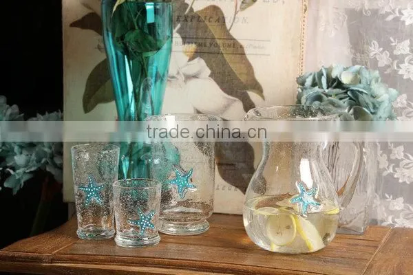 Classic Beach Beer ,juice Glass Pot,sea Star Glass photo-2