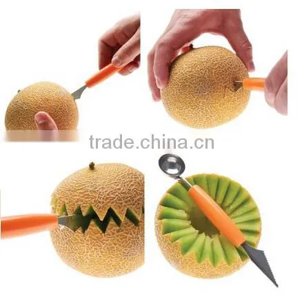 Stainless Steel Watermelon Server + Melon Baller Scoop photo-6