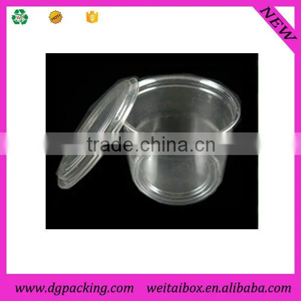 Small Short 4 Inches Diameter Clear Plastic Packaging Tube With Lid photo-2