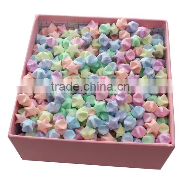 Luminous Lucky Star Paper Heart Paper Origami Museum Wishing Star Paper Birthday Gift Stripes White Five-pointed Star Quality Choice photo-5