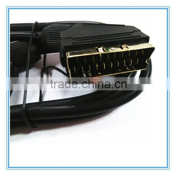 Nickel Plated Male to Male 21 Pin Scart Cable/scart Cable photo-6