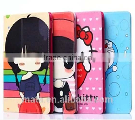 Wholesale Painting Cartoon Leather Cover Case For Ipad photo-6