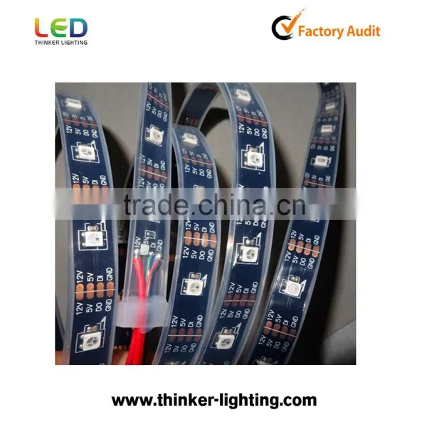 Advertising Lamp WS2812B Led Strips IC Chip Programmable Led Digital Flexible Strip With 5v Built in 144LED/M Smd 5050 Blue photo-6
