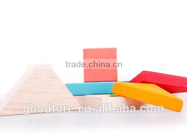 2015 Hot Sale Wooden Tangram Jigsaw Puzzle
