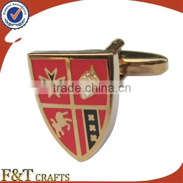 Custom Round Metal Blank Cufflinks With Your Own Logo Added photo-4