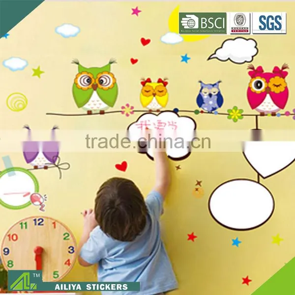 Factory Direct Custom Best Waterproof Decorative Drawing Room Repositionable Whiteboard Wall Sticker