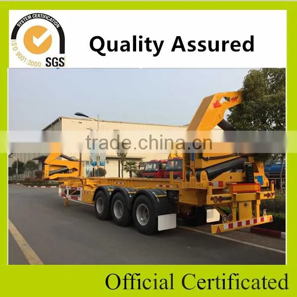 High Quality ISO 3 Axle Container 40ft Flatbed XCMG Sidelifter From Truck Trailer photo-3