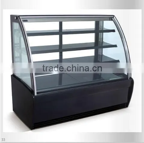 3 Layers Front Open Sliding Door Display Cake Refrigerated Showcase, Cake Showcase, Guangzhou Manufacturer photo-2