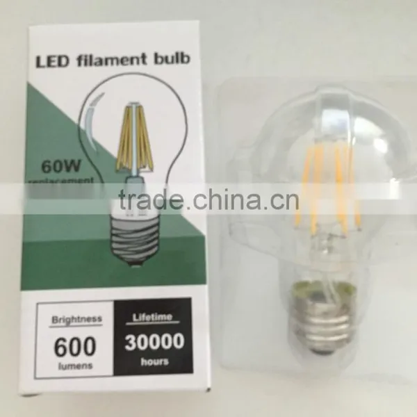 4W 6W 8W E26 E27 B22 Dimmable Led Filament Bulb Light With TUV CE ROHS UL photo-4