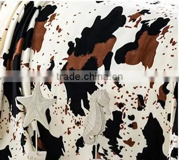Cute Cow Pattern Coral Fleece Blanket photo-6