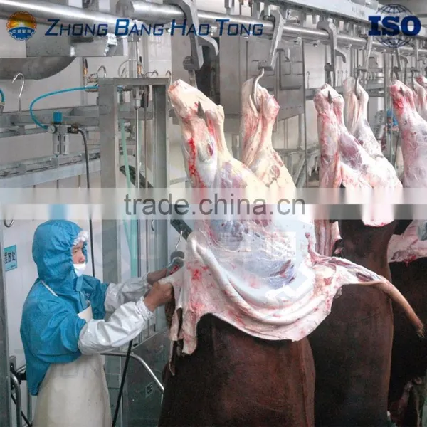 Cattle Skin Peeling Machine With Hydraulic Movement Peeling Rollers for Cattle Slaughterhouse Equipment