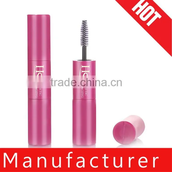 China Manufacturer Rose Pink Empty Mascara Container With Brush