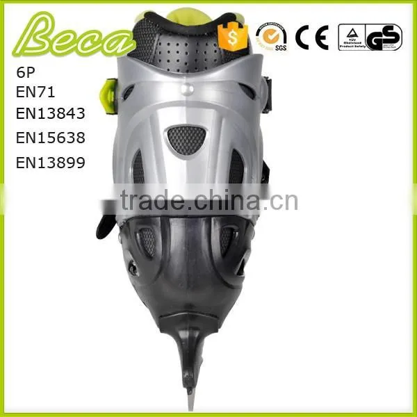 Wholesale Adjustable Boys Green Ice Hockey Skates photo-4