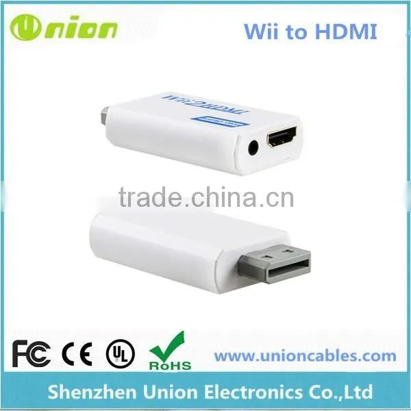 Wii to HDMI Wii2HDMI 720P / 1080P VIDEO CONVERTER ADAPTOR Full HD + 3.5MM Audio