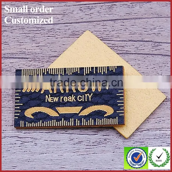 Custom Design Microfiber Sude Leather Casual pu Labels for Jeans China photo-5