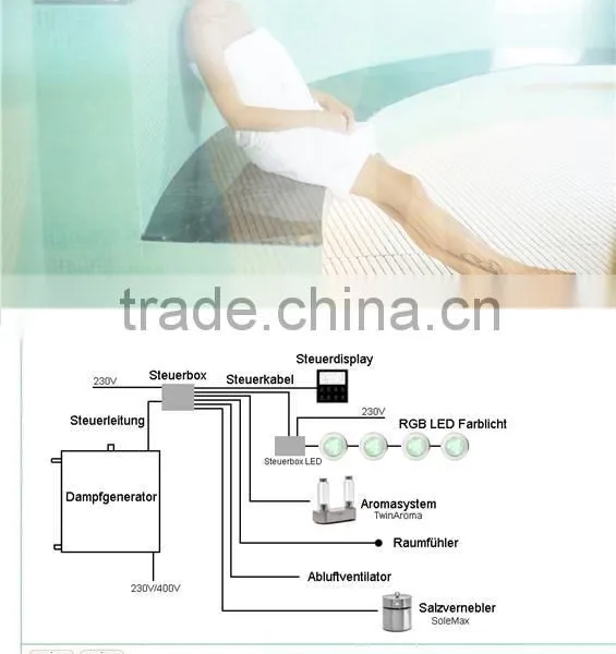 Commercial Steam Room High Pressure Steam Generator Steam Shower Cubicle Enclosure Bath Cabin photo-6
