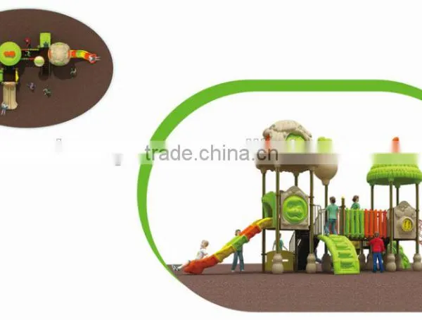 China Park Equipment Outdoor Playground With Plastic Slide photo-2