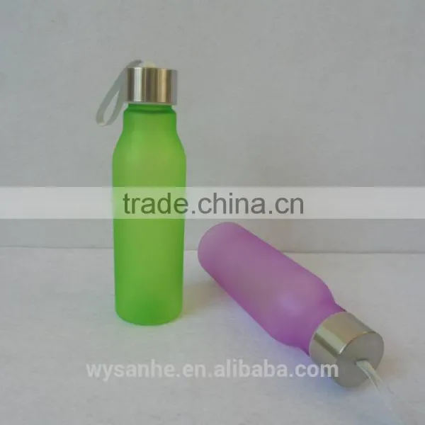 Convenient to Carry Semitransparent Variety of Fruit Color Plastic Sports Water Bottle photo-3