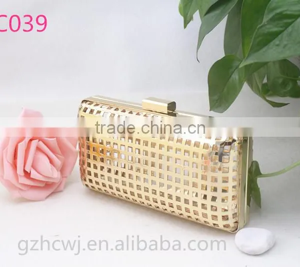 Shiny Gold Metal Frame, Metal Frame for Lady Clutch, Guangzhou Metal Frame for Wallet photo-3